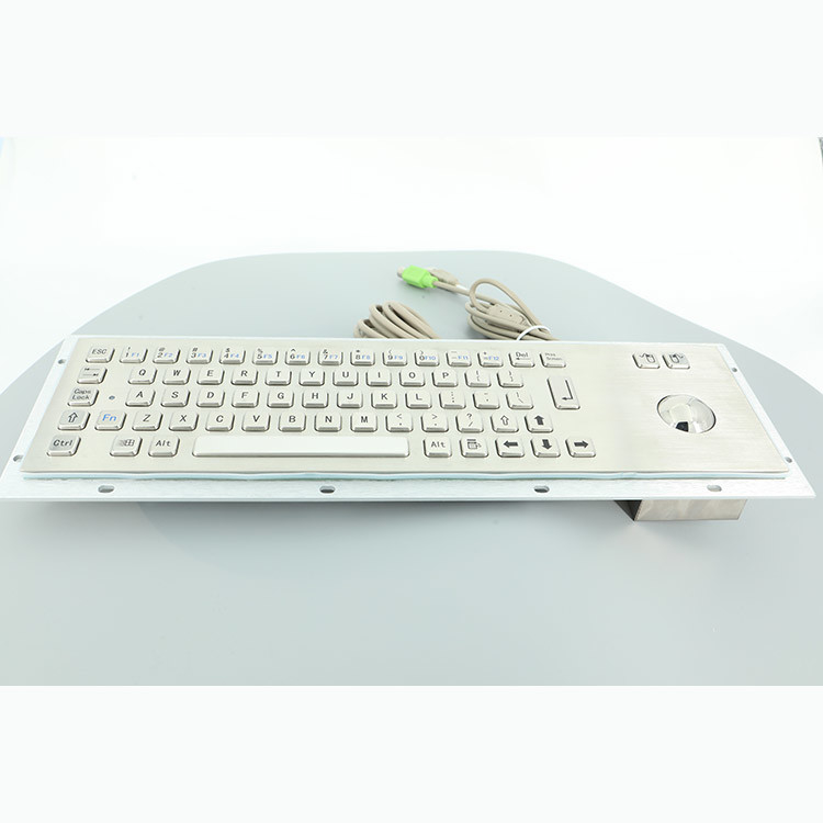 کیوسک اطلاعات 304 صفحه کلید فلزی صنعتی فولاد ضد زنگ با پورت USB Trackball