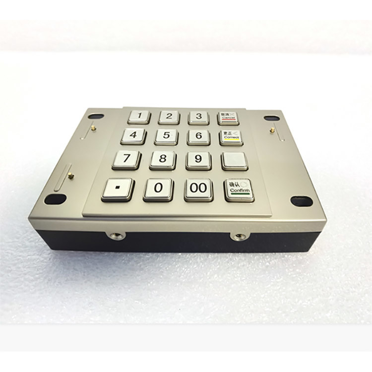 DES 3DES Payment Kiosk ATM Pin Pad PCI 4.0 Certified Metal Encrypted 16 Keys