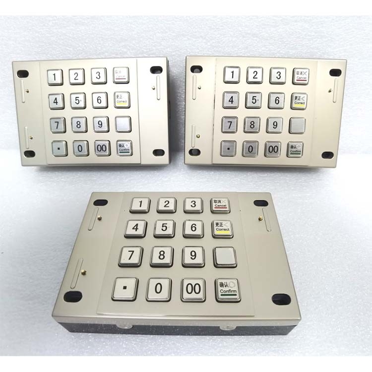 DES 3DES Payment Kiosk ATM Pin Pad PCI 4.0 Certified Metal Encrypted 16 Keys