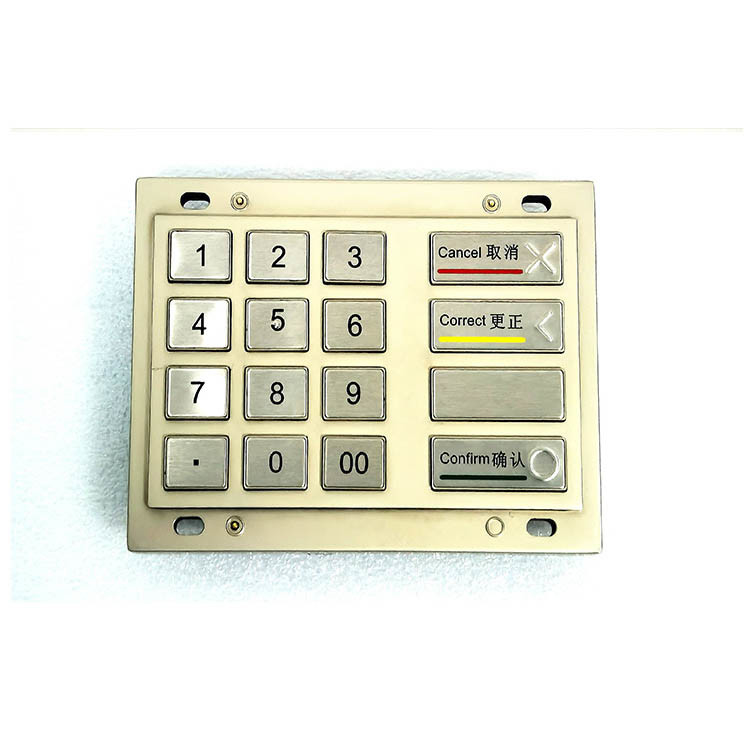 دستگاه ATM EPP Pin Pad PCI 4.0 گواهینامه 16 کلید DES 3DES رمزگذاری شده