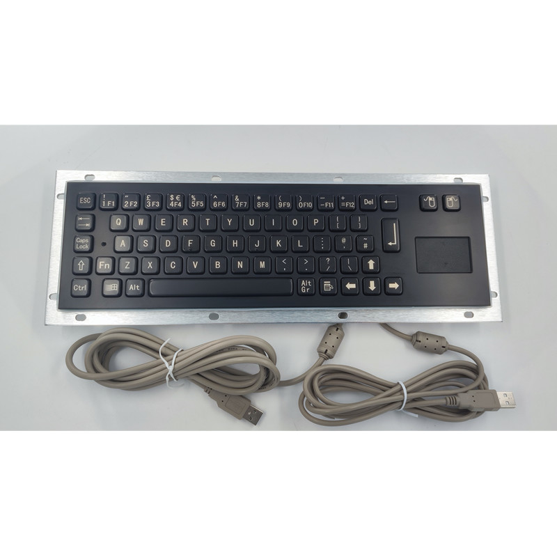 کیوسک سلف سرویس کیوسک SS304 کیبورد صنعتی با تاچ پد رنگ مشکی