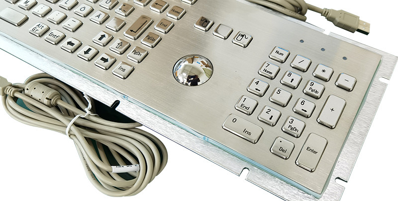 کیوسک خودپوشایی کیبورد فلزی ضد آب IP65 با صفحه کلید 38 میلی متری و صفحه کلید عددی