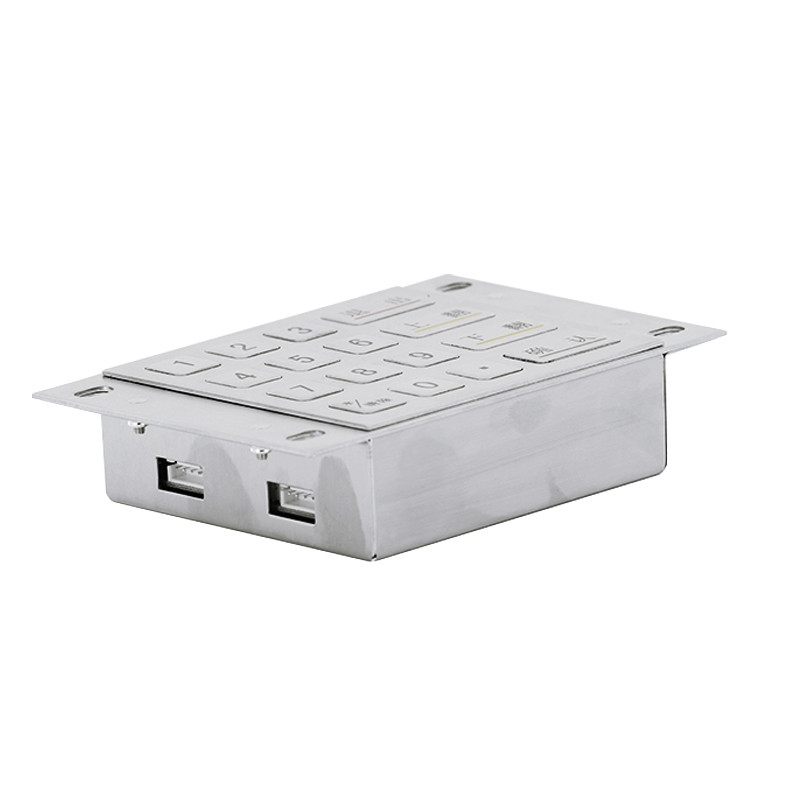DES 3DES رمزگذاری 4x4 فلز ضد زنگ فلز رمزگذاری شده EPP Pin Pad برای کیوسک پرداخت