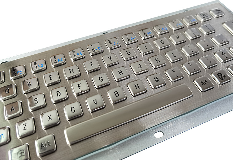 65 کلید ضد گرد و غبار IP65 صفحه کلید درجه پزشکی صفحه کلید فلزی فولاد ضد زنگ با رابط USB