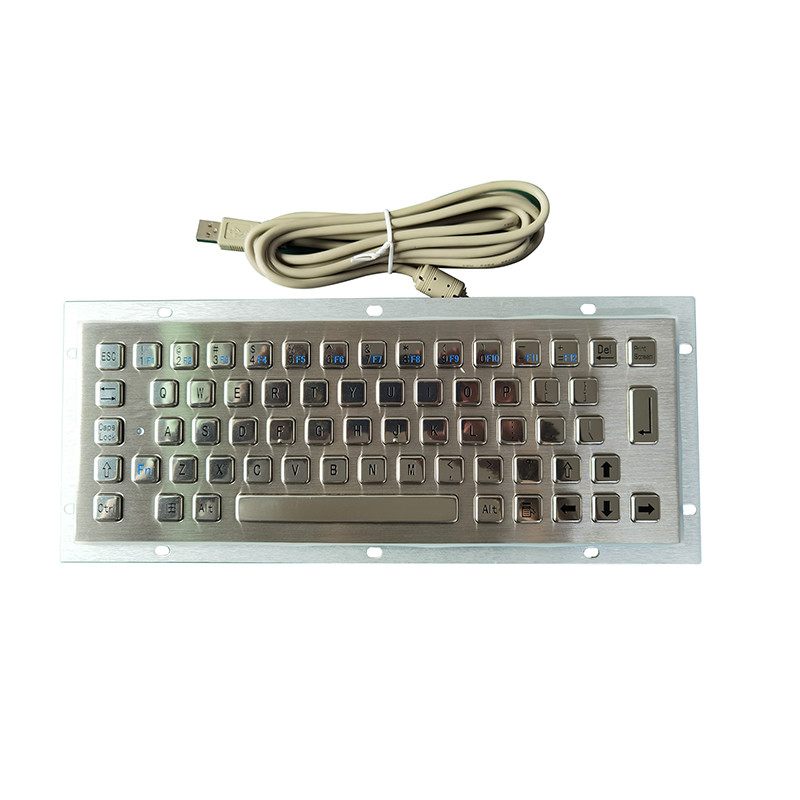 65 کلید ضد گرد و غبار IP65 صفحه کلید درجه پزشکی صفحه کلید فلزی فولاد ضد زنگ با رابط USB