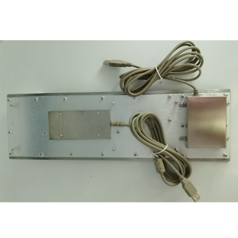 صفحه کلید فلزی فولاد ضد زنگ صنعتی IP65 با دستگاه ورودی Trackball برای کیوسک خودپرداز