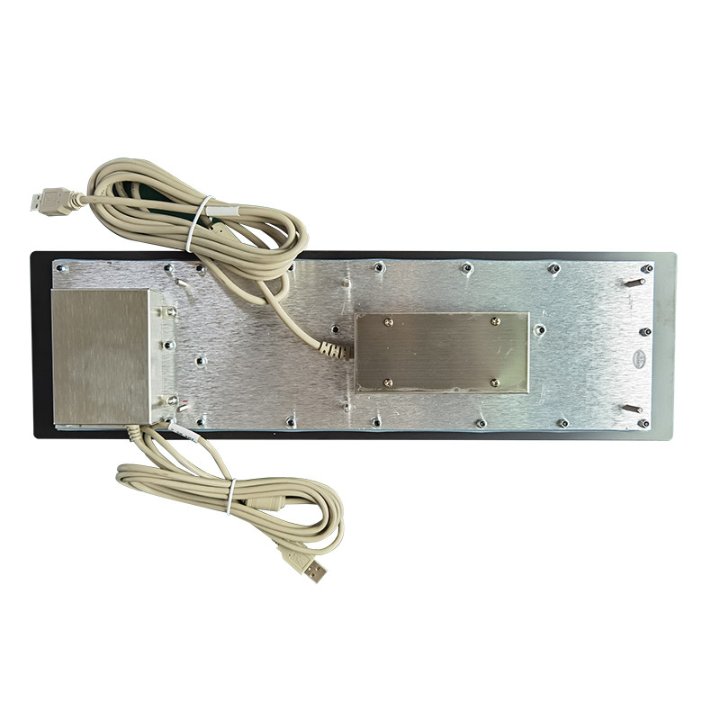 پانل کیوسک خود سرویس نصب صفحه کلید فلزی فولاد ضد زنگ سیاه با طرح قابل تنظیم و رابط USB