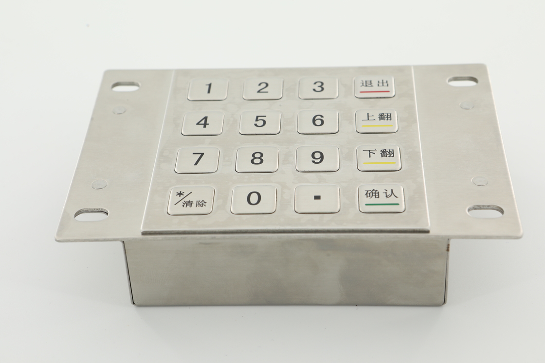 3.6N Keycaps رمزگذاری شده پین ​​پد 10 عددی کلیدهای PCI 4.0 صفحه کلید دستگاه ATM