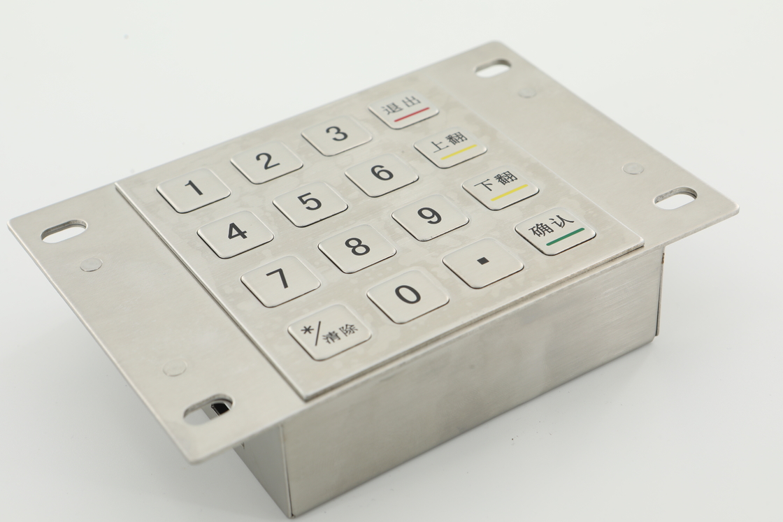 3.6N Keycaps رمزگذاری شده پین ​​پد 10 عددی کلیدهای PCI 4.0 صفحه کلید دستگاه ATM